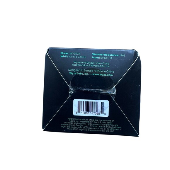 NEW WYZE Cam Black V4 2.5k QHD WiFi Indoor Outdoor Wired Security Camera WYZEC4 - Picture 3 of 6